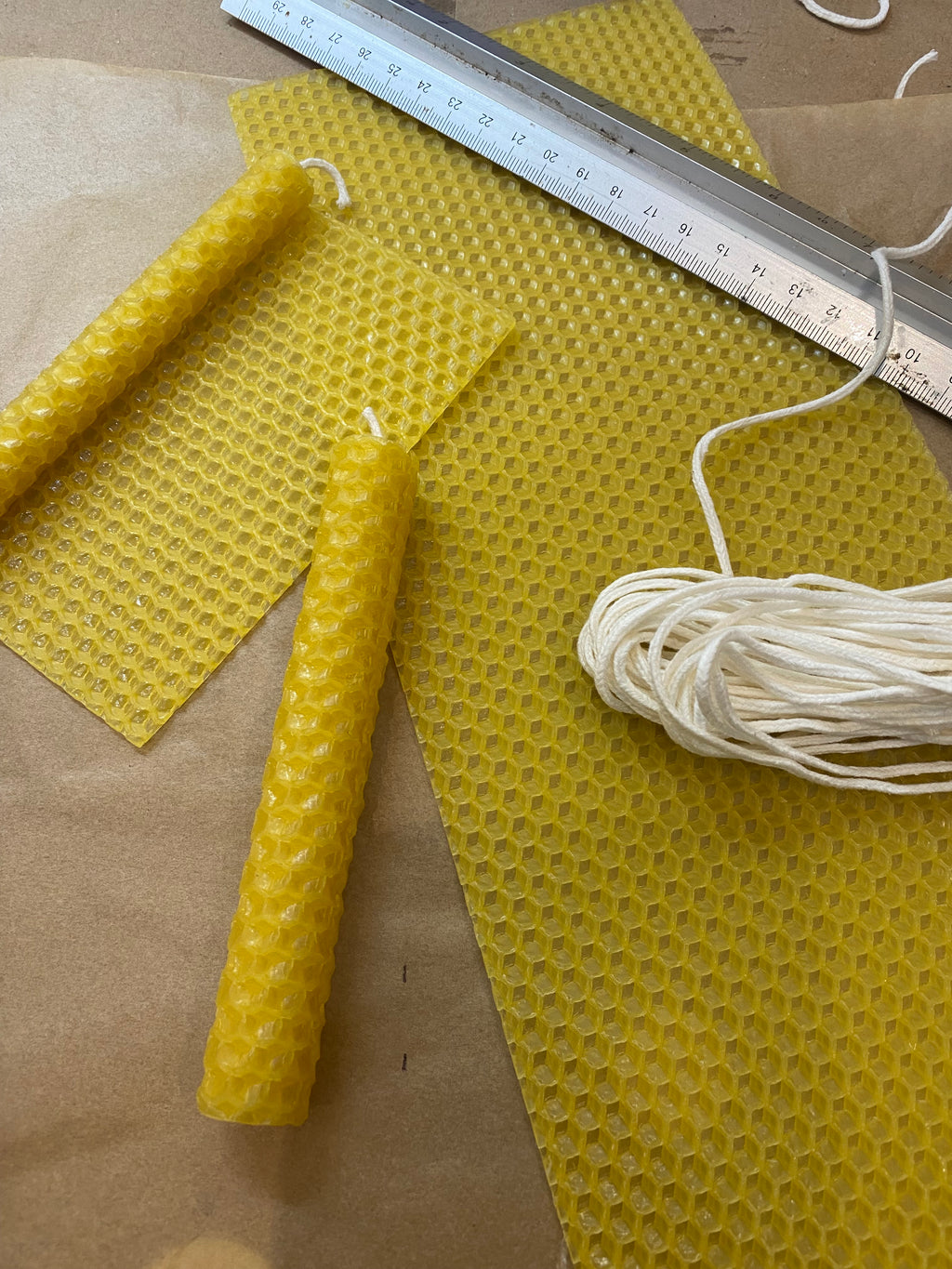 Rivendell Bees Workshop - Make a Pair of Rolled Beeswax Christmas Candles