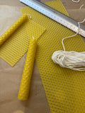 Rivendell Bees Workshop - Make a Pair of Rolled Beeswax Christmas Candles